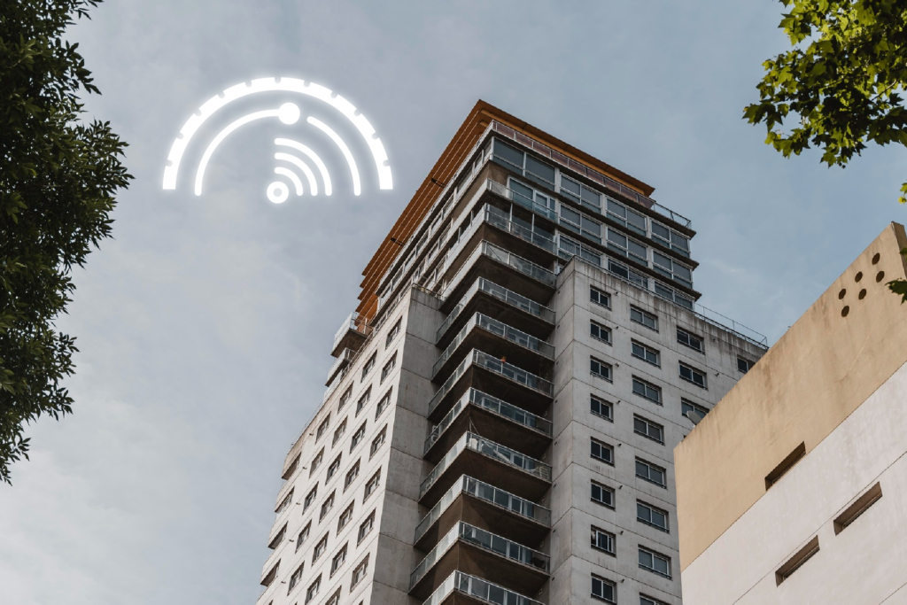 The Cable Running Your Building Is Older Than Your Lease: Why Backbone Infrastructure Decides Your WiFi Quality 4 Symmetrical gigabit internet in an apartment building delivered through a modern fiber backbone for reliable upload and download speeds.
